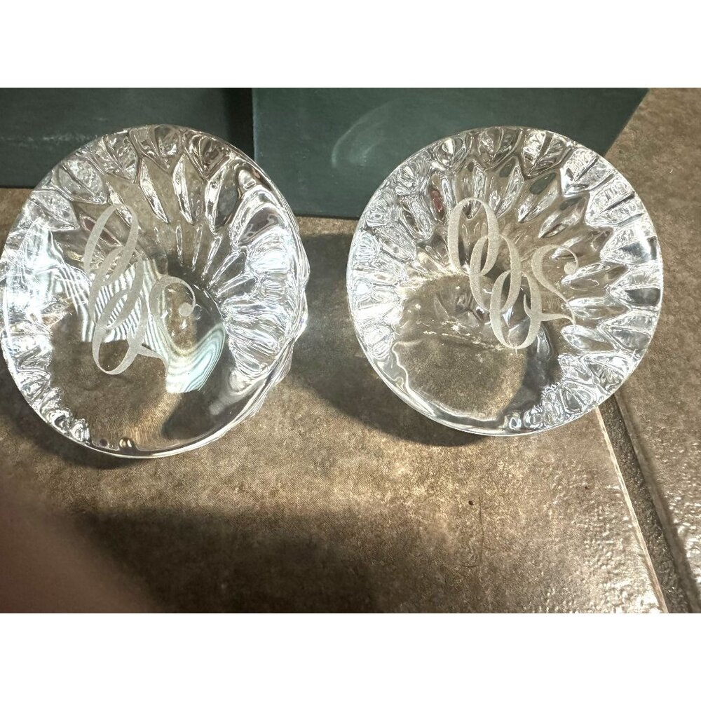 Lenox Crystal Paperweight 2000 Set New In Box With Original Packaging